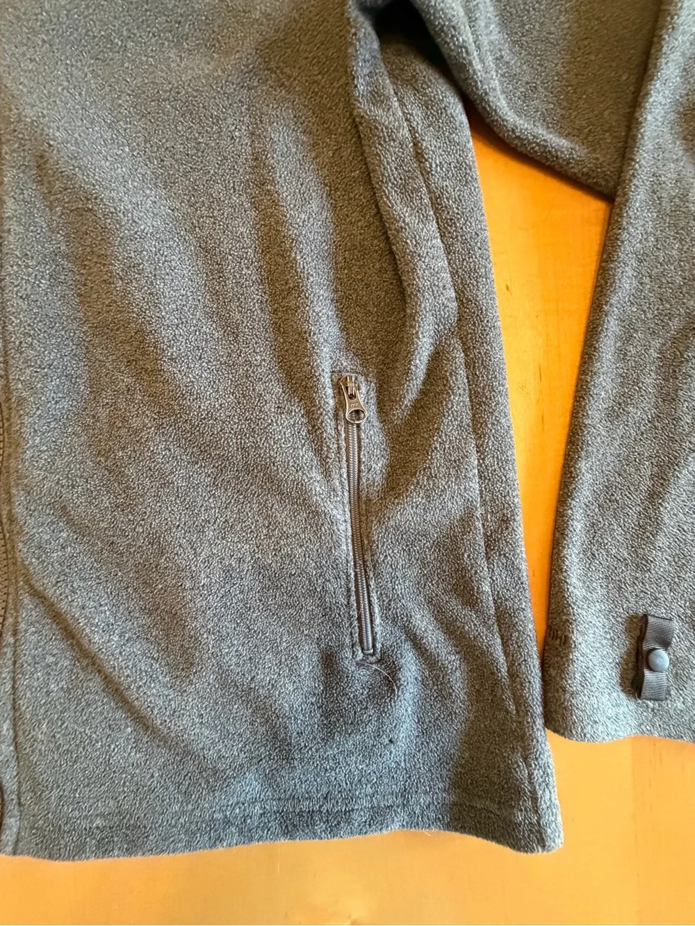The North Face Gray Full-Zip Fleece Jacket
